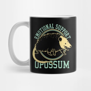 Emotional Support Opossum Retro Style Mug